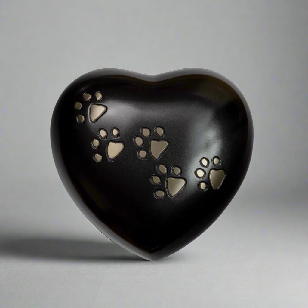 Royal Rapture Heart Ashes Pet Dog Cat Memorial URN for ashes Heart Funeral Cremation 5"