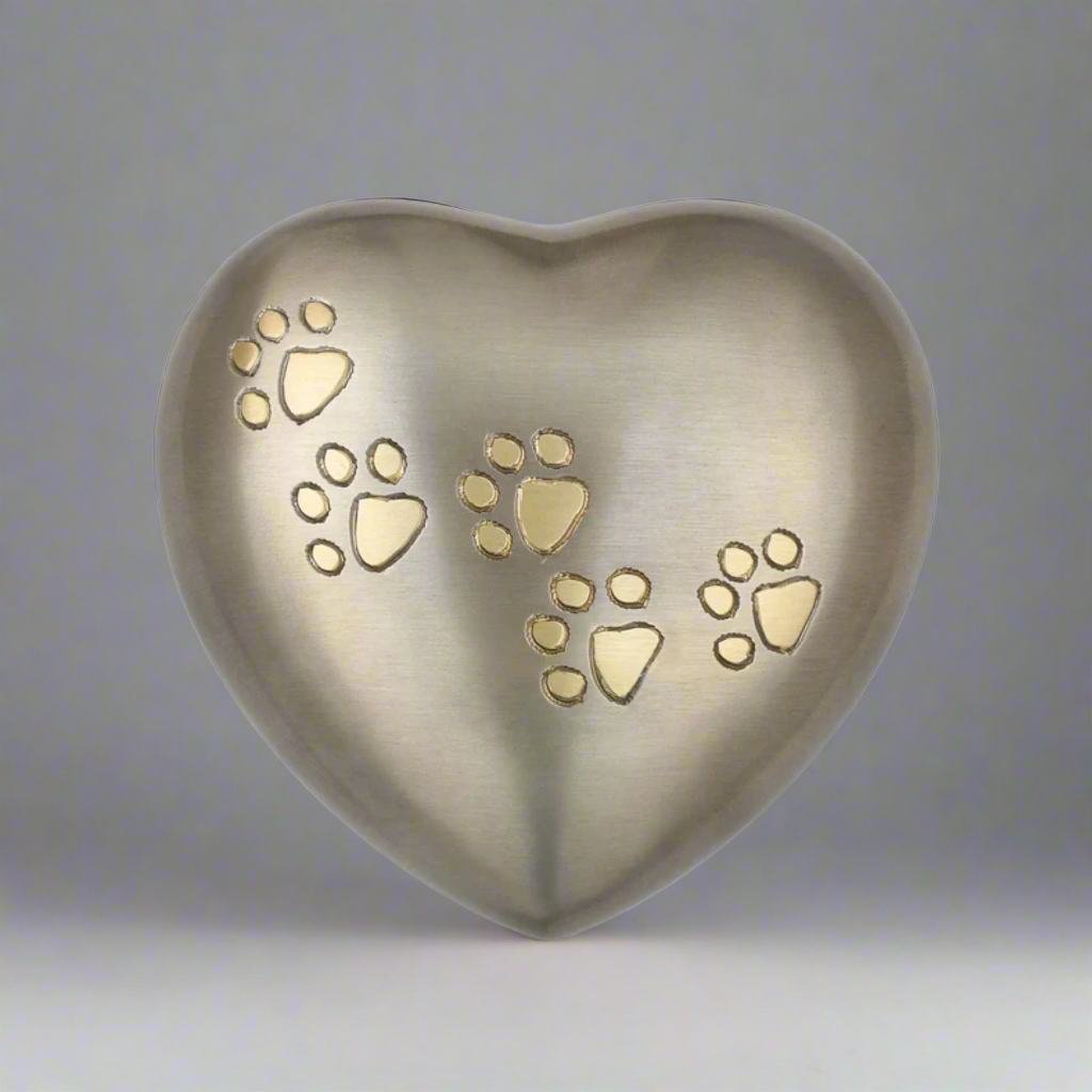 Royal Rapture Heart Ashes Pet Dog Cat Memorial URN for ashes Heart Funeral Cremation 5"
