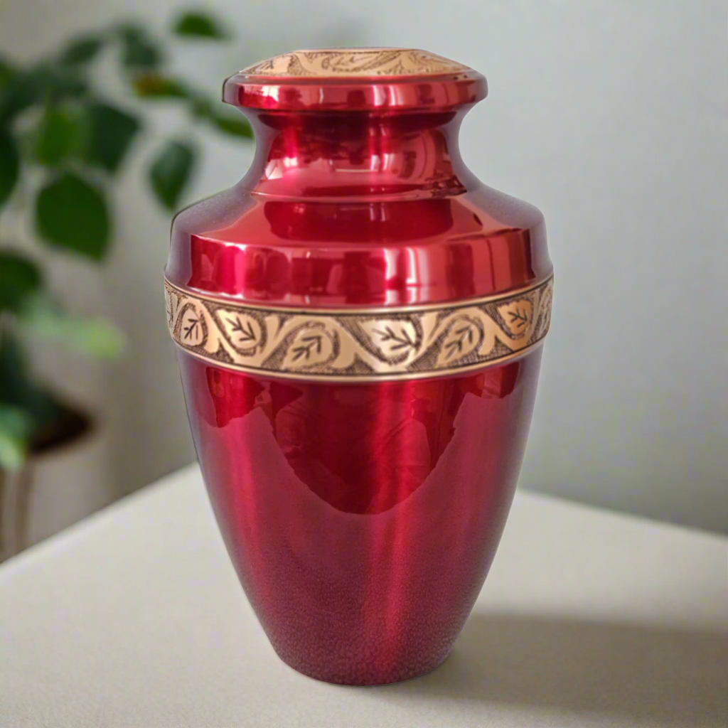 Royal Rapture Urn for ashes Cremation Funeral Memorial Love Urns Decorative Human Adult Child Heart Jar 10" Large (RJM08)