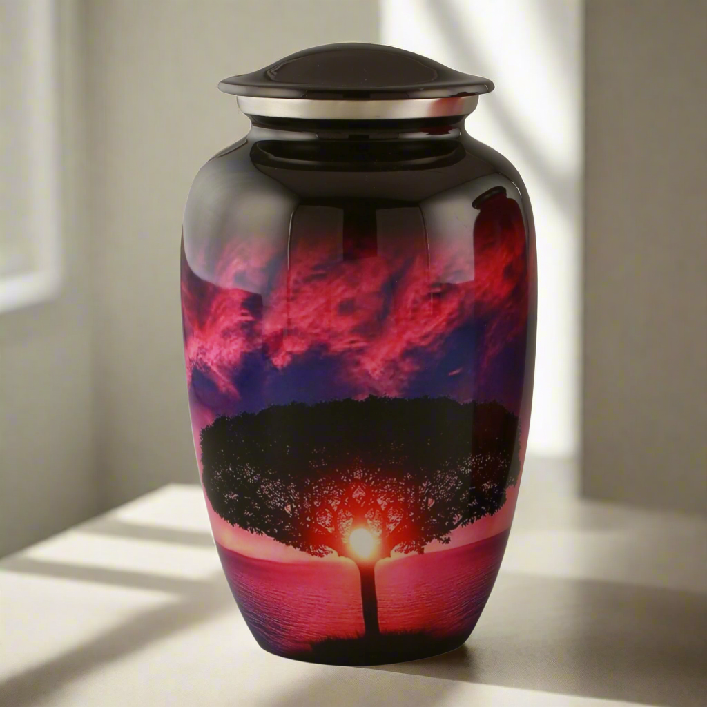 Royal Rapture Urn for ashes Jar Cremation Funeral Memorial Love Urns Decorative Adult Human Child 10" Large (RJM09)