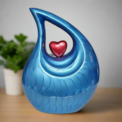 Royal Rapture Urn for ashes Memorial Funeral Cremation Teardrop Love Human Adult Child