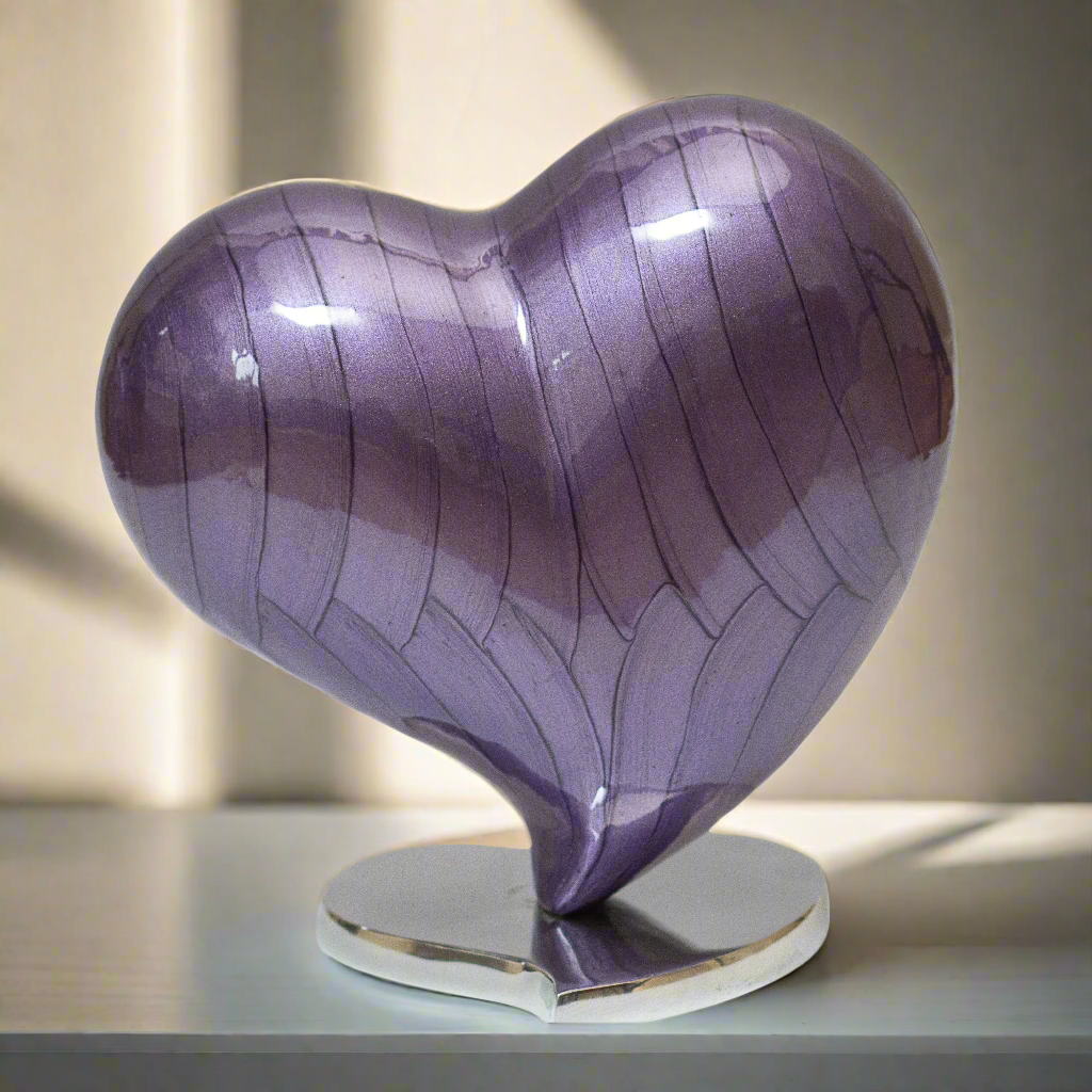 Royal Rapture Urns for ashes Memorial Funeral Cremation Adult Human Child Love Urns Decorative Heart 6" 10" (RHM02)