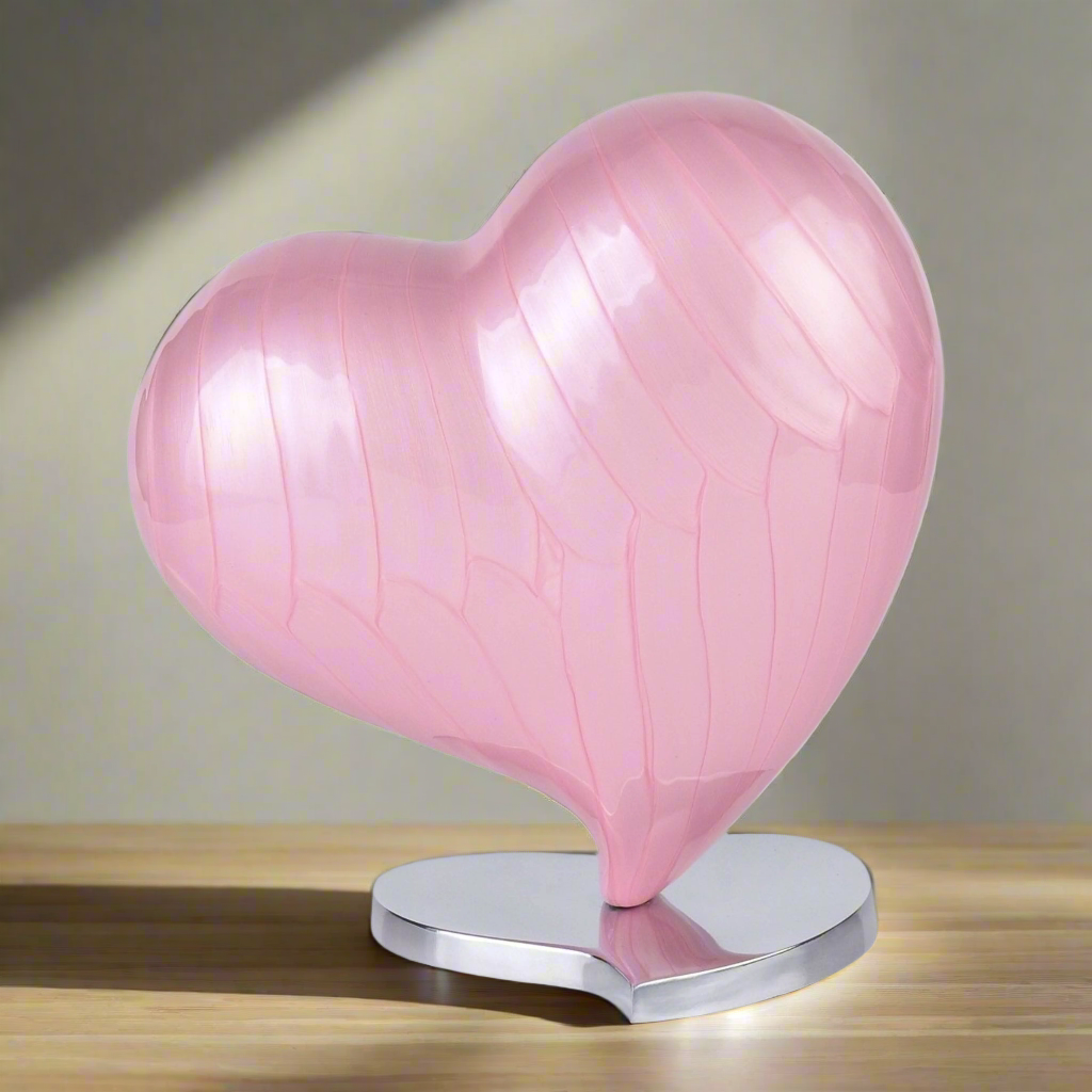 Royal Rapture Urns for ashes Memorial Funeral Cremation Adult Human Child Love Urns Decorative Heart 6" 10" (RHM02)