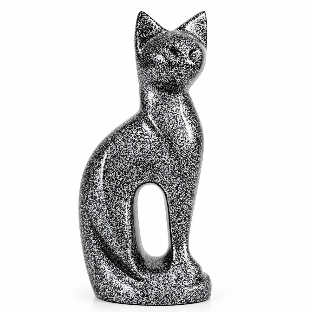 Royal Rapture Cat Kitty Figurine Pet Urn For Ashes Cremation Funeral Memorial Love Urns decorative Alloy 9" (RCM01)