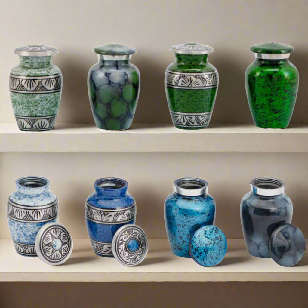 Royal Rapture Urn for ashes Keepsake Cremation Funerals Memorial Love Urns decorative Hearts Classic Token-4 Set 3" (RTM01)